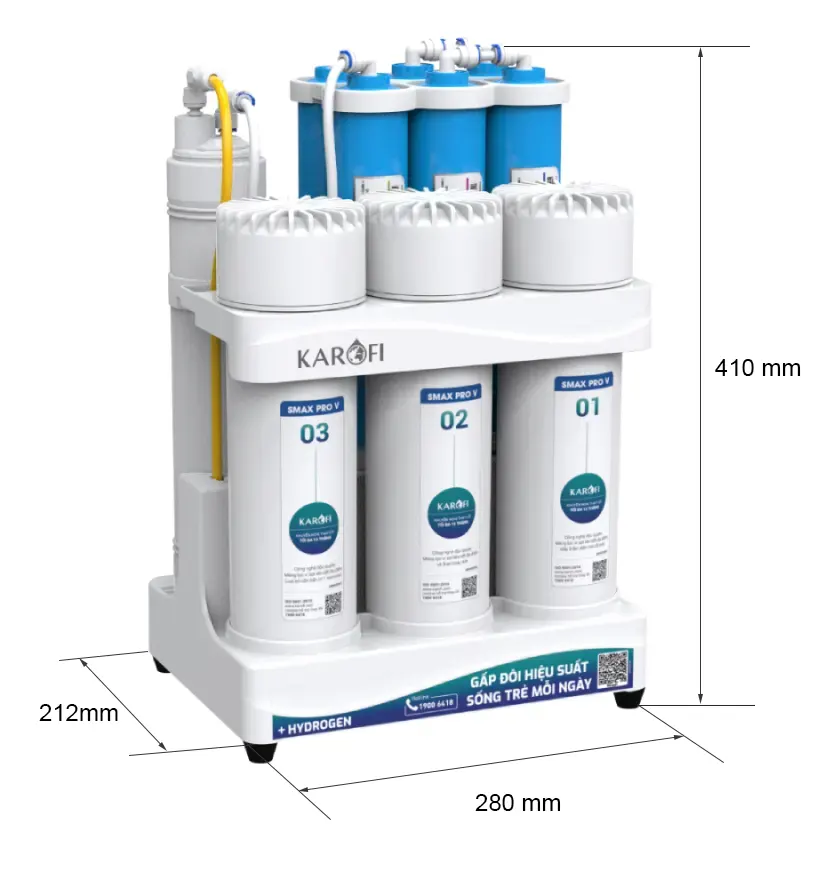 Thông số kỹ thuật máy lọc nước Karofi KAQ-U03-PRO