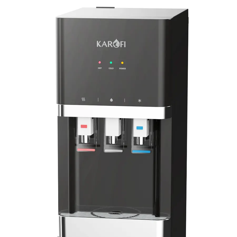 Cây nước nóng lạnh Karofi HCV208B - Bình chứa 5 Lít, mới 2025