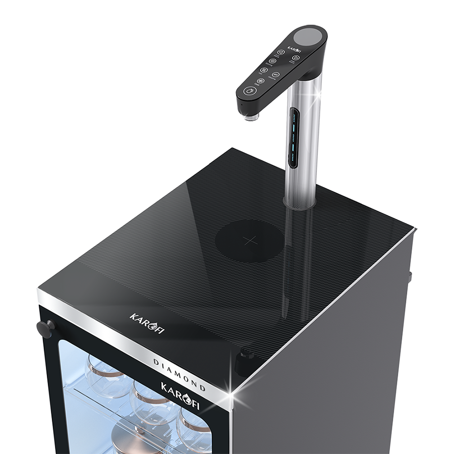 Máy lọc nước nóng lạnh Hydro-ion kiềm Karofi DIAMOND SA66