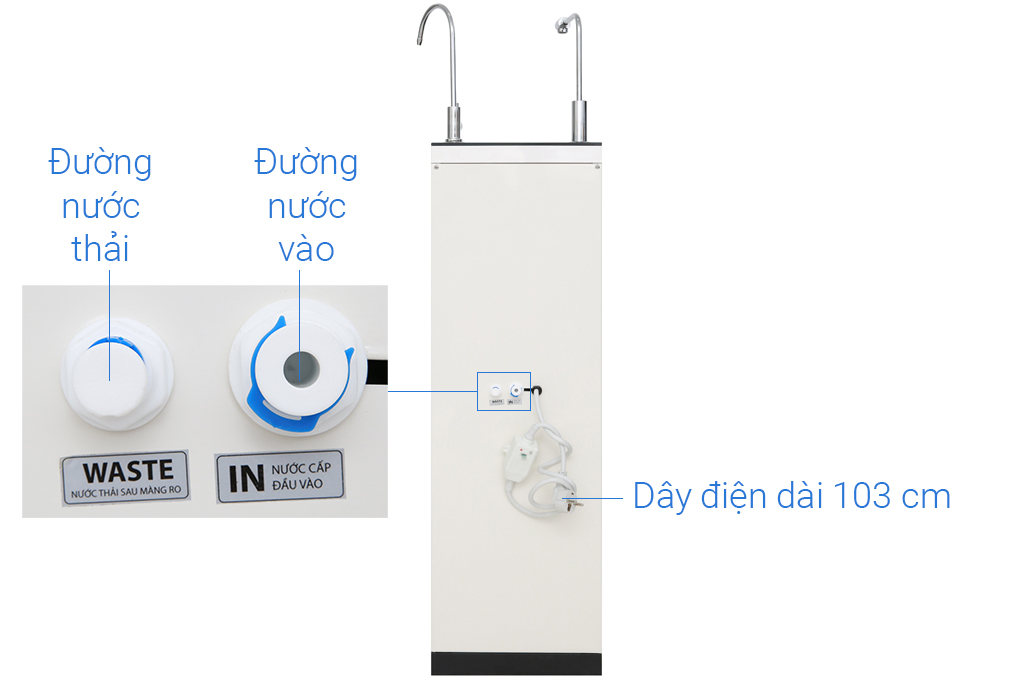 Máy lọc nước thông minh nóng nhanh O-H128