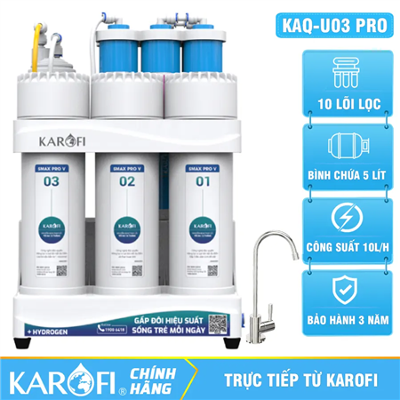 Máy lọc nước Karofi KAQ-U03 Pro - 10 Lõi Rời