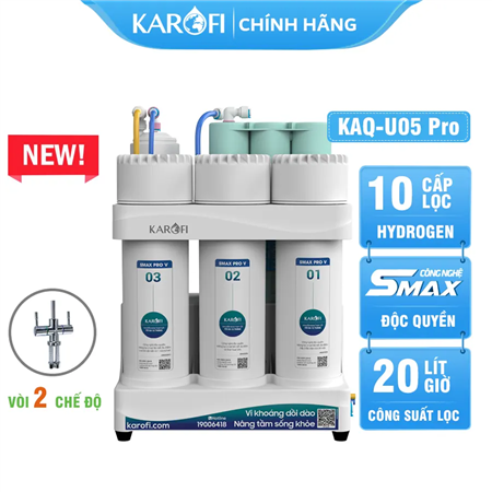 Máy lọc nước Karofi KAQ-U05 Pro-DUAL - 2 Chế độ nước