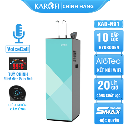 Máy lọc nước nóng lạnh Karofi KAD-N91
