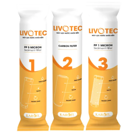 Bộ lõi lọc nước Karofi Livotec 1, 2, 3