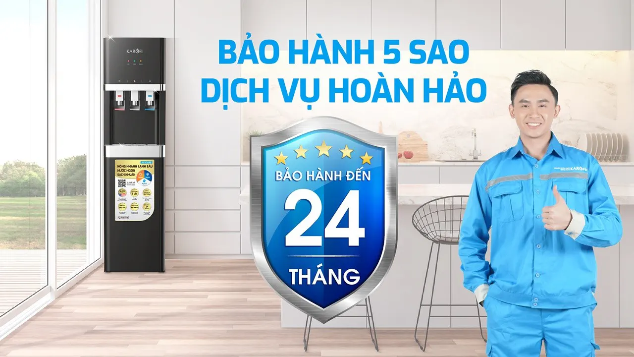 Cây nước nóng lạnh Karofi HCV208B
