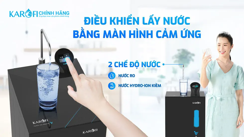 Chế độ kiềm tươi Máy lọc nước Hydro-ion kiềm Karofi KAE-S68