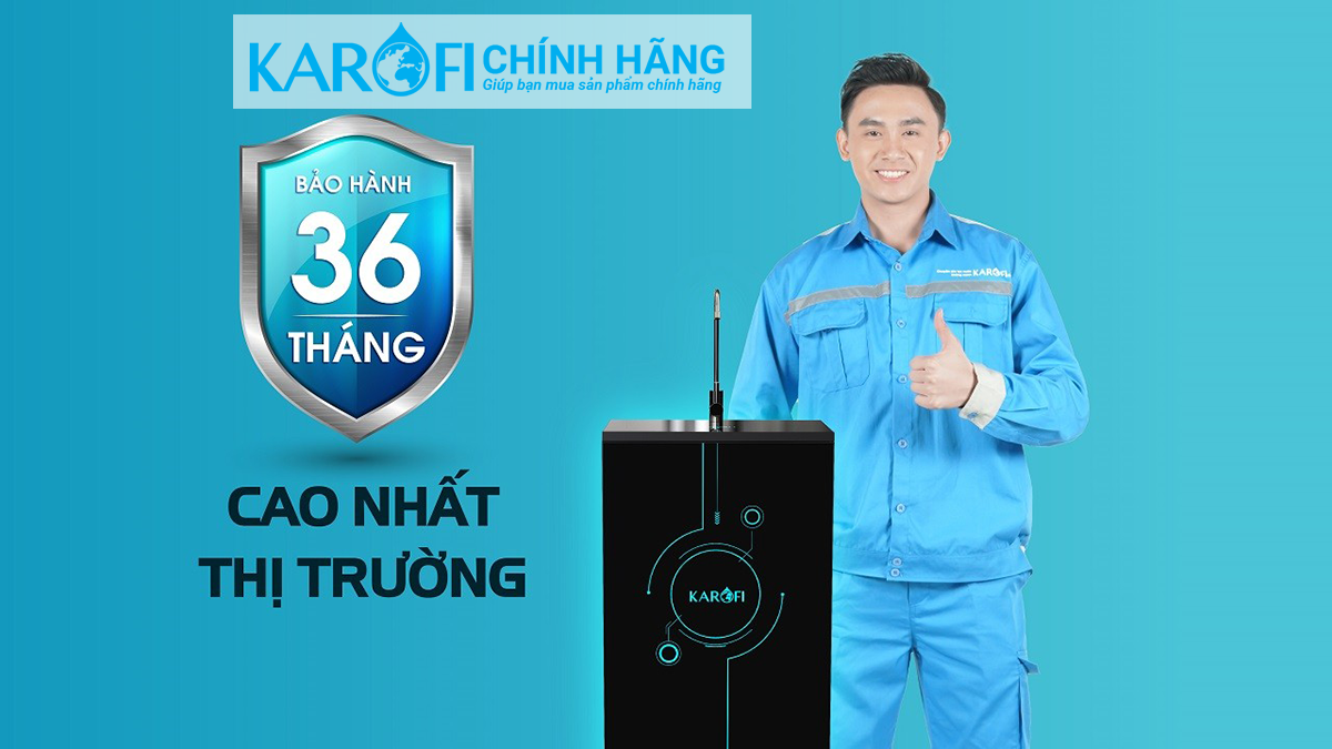 Máy lọc nước Karofi ERO100V - 10 Lõi Lọc - Mẫu Mới 2023