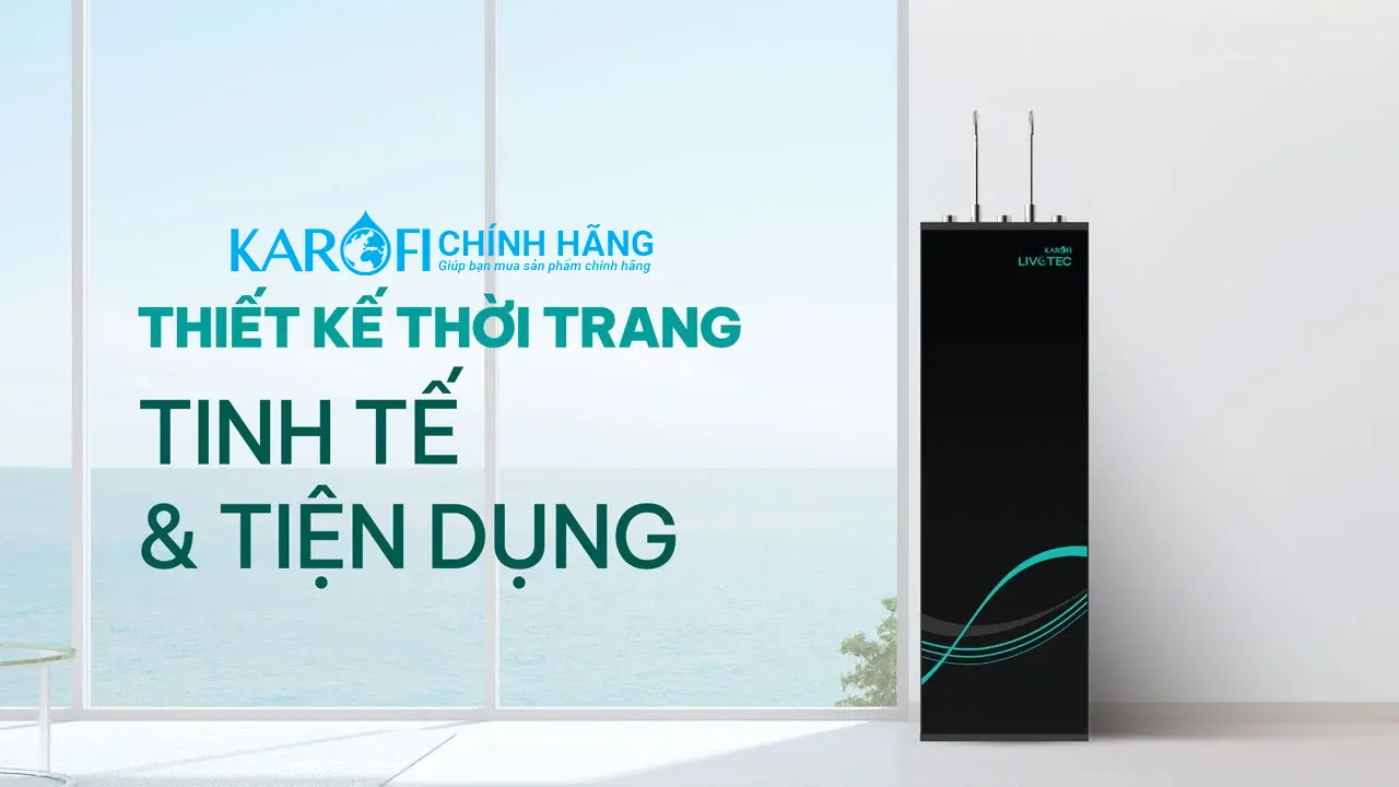 Máy lọc nước nóng lạnh Karofi Livotec 612