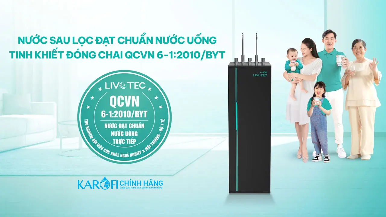 Máy lọc nước nóng lạnh Karofi Livotec 616