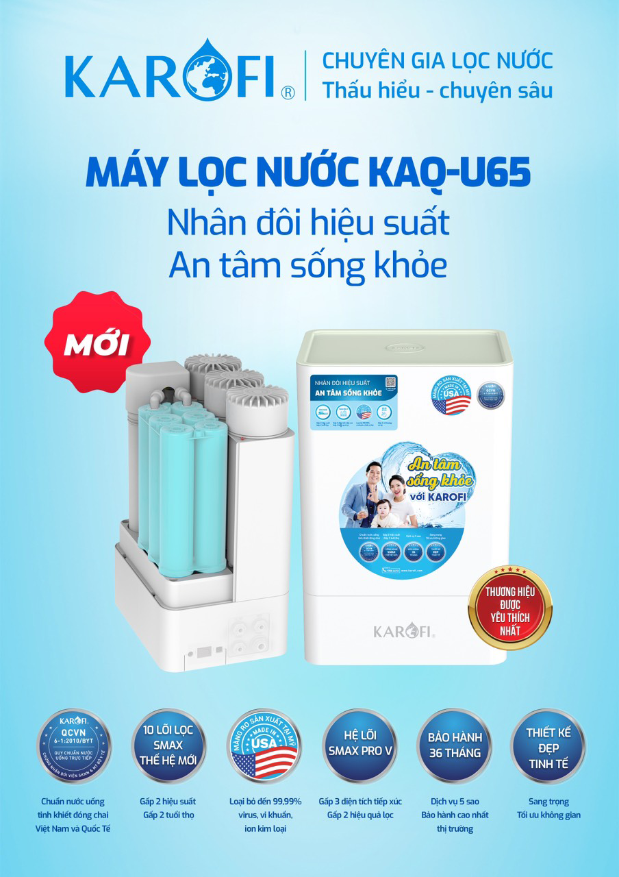 Máy lọc nước Karofi KAQ-U65