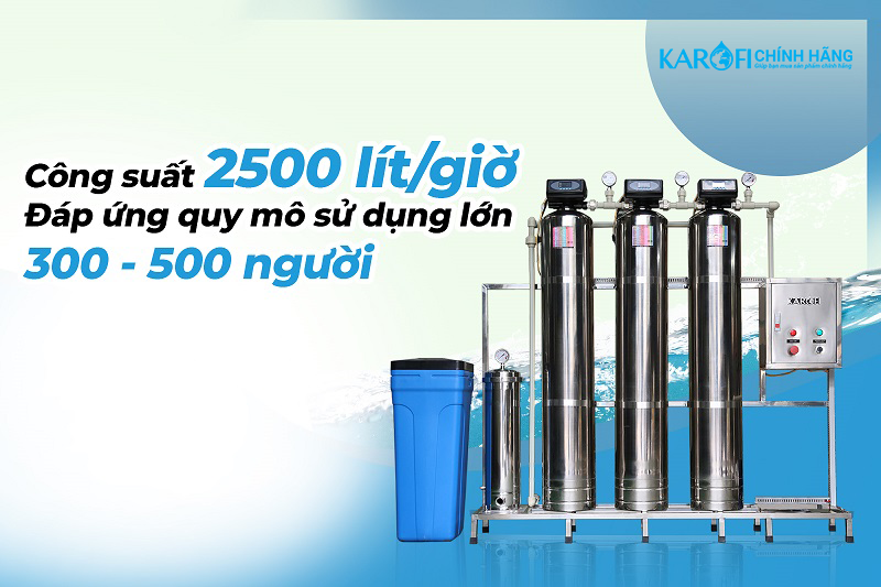 Máy lọc nước đầu nguồn Karofi KTF-332i - Cột Inox 304