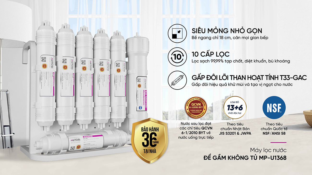 Máy lọc nước mutosi MP-U1368