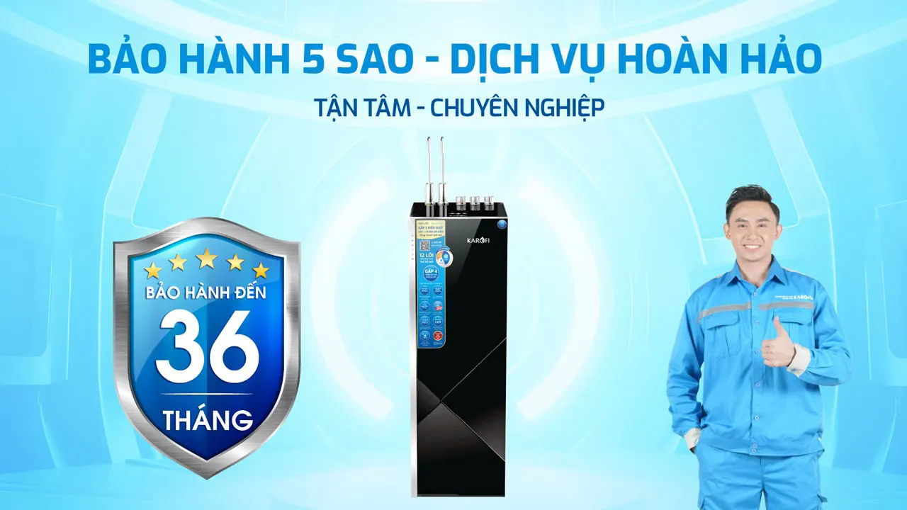 Bảo hành 3 năm Máy lọc nước nóng lạnh Karofi KAD-L85