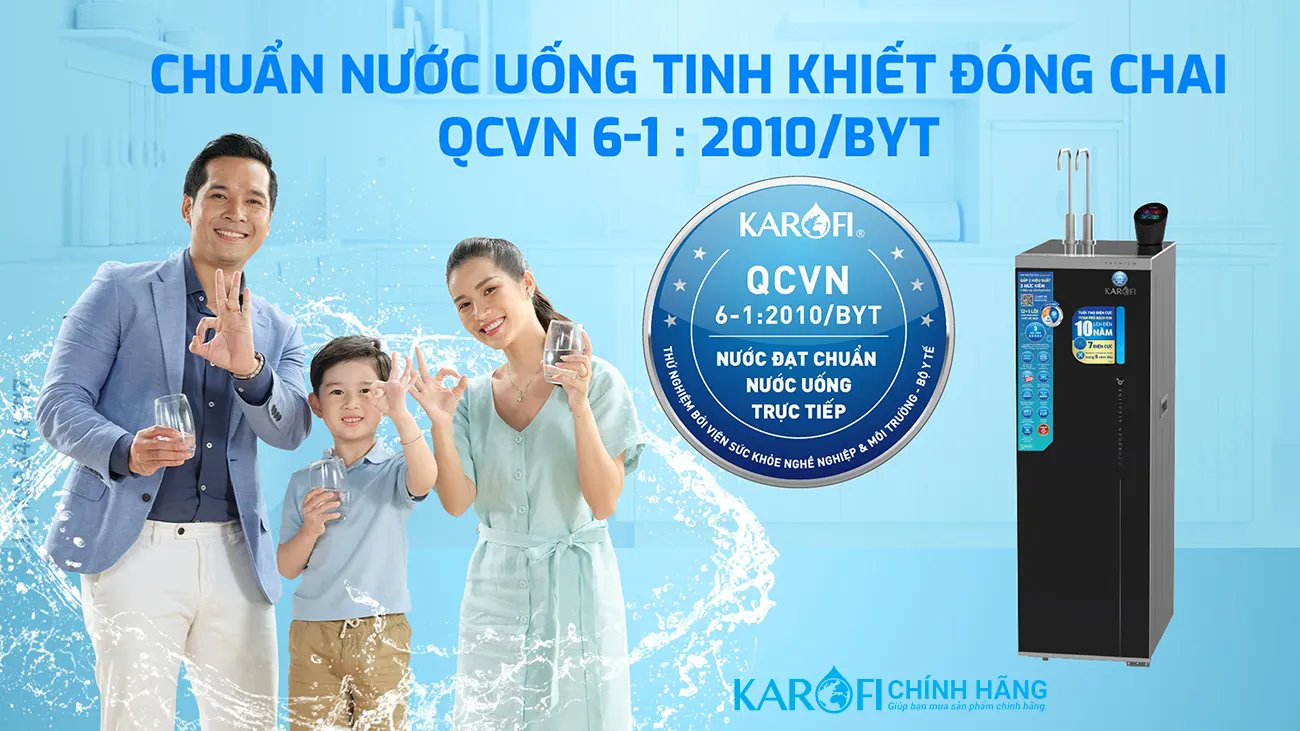 Máy lọc nước nóng lạnh Hydro-ion kiềm Karofi KAE-S88 PROMAX 