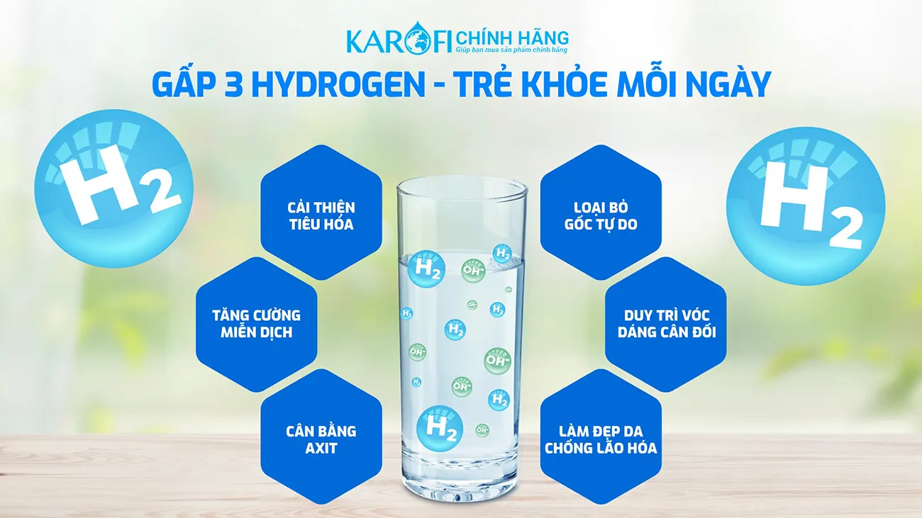 Máy lọc nước nóng lạnh Hydro-ion kiềm Karofi KAE-S88 PROMAX