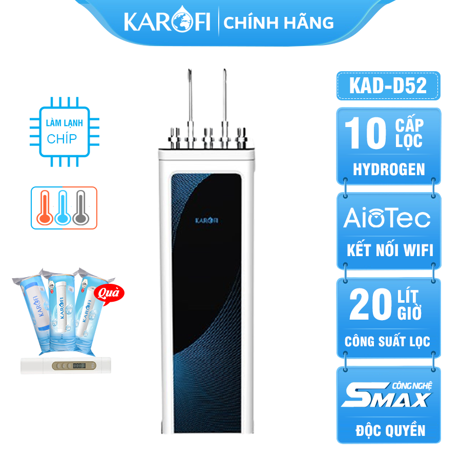 Máy lọc nước nóng lạnh Karofi KAD-D52 Giá Rẻ Nhất 2022