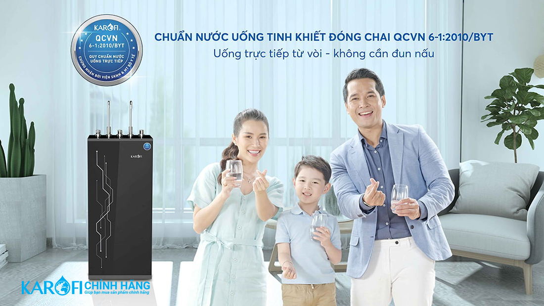 Máy lọc nước nóng lạnh Karofi KAD-I55