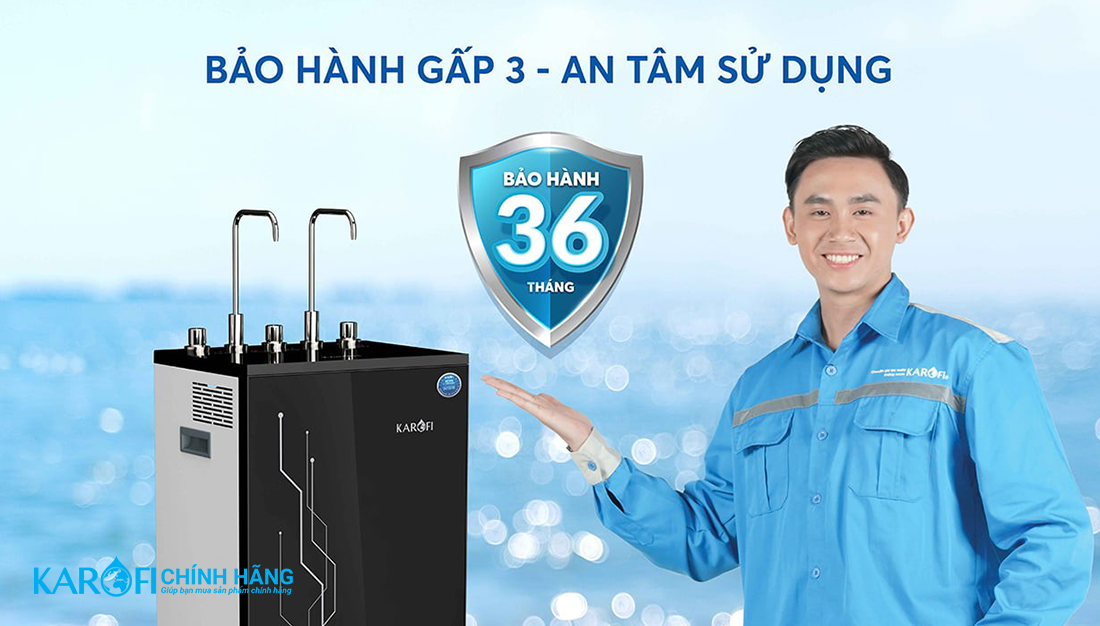 Bảo hành Máy lọc nước nóng lạnh Karofi KAD-I55