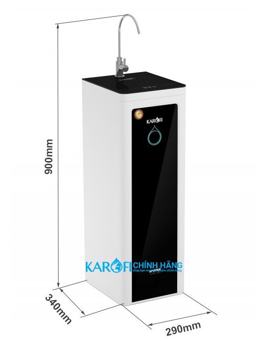 Thông số kỹ thuật máy lọc nước Karofi Optimus O-i439