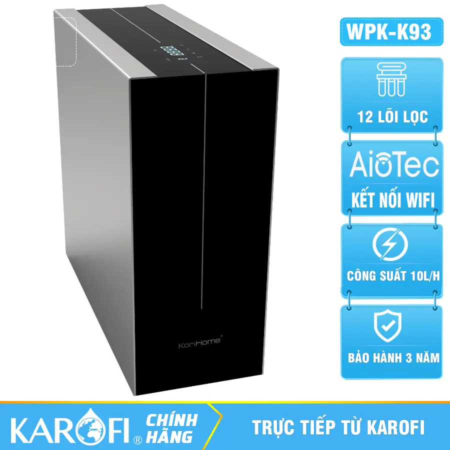 Máy lọc nước Korihome WPK-K93 - 9 lõi 