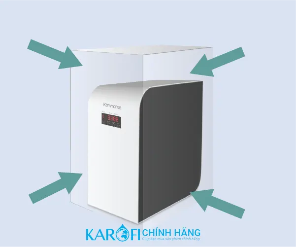 Thiết kế nhỏ gọn Máy lọc nước Korihome WPK-606