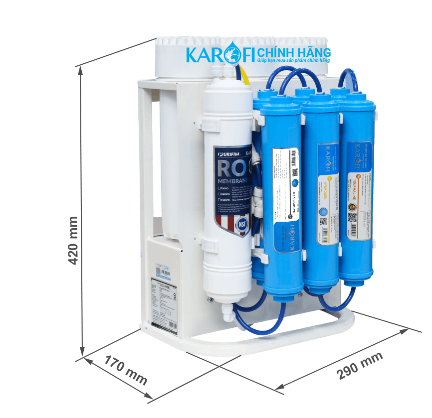 Thông số kỹ thuật máy lọc nước karofi KAQ-U03